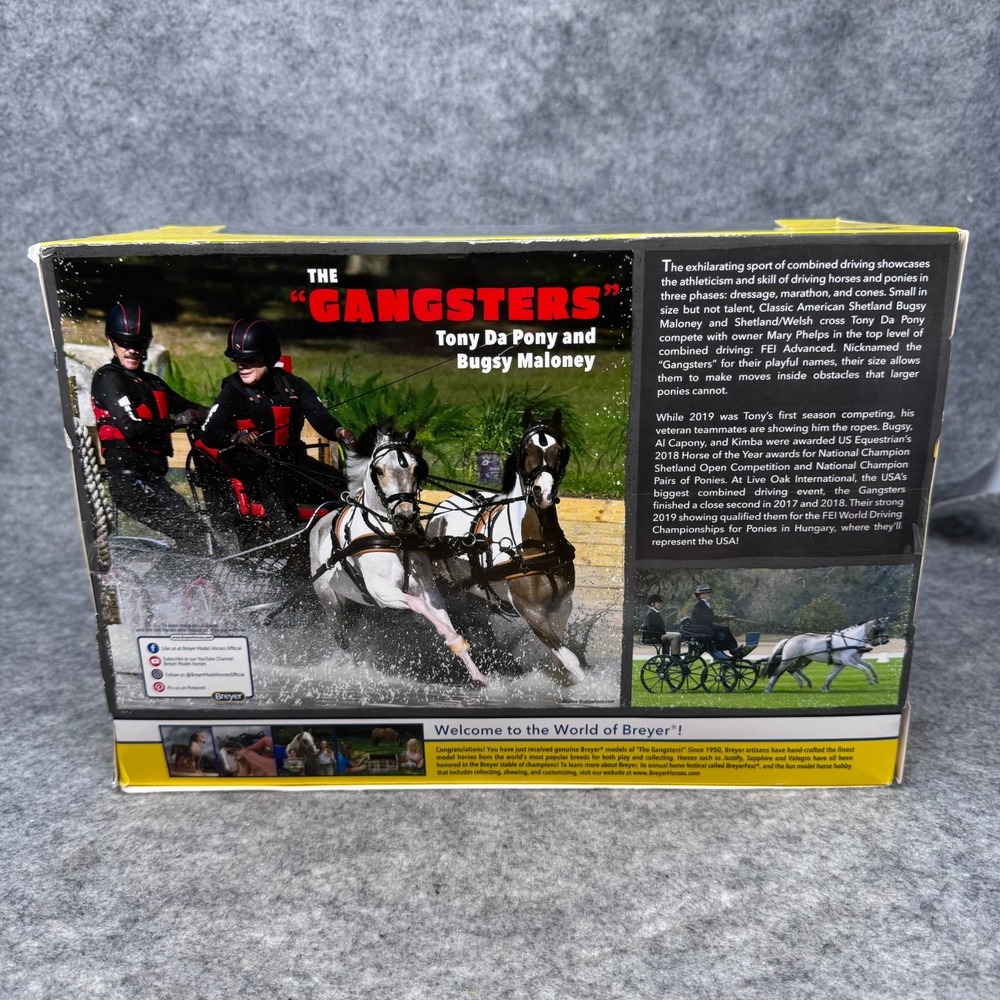 Reeves BREYER The Gangsters #1822 Set Tony Da Pony and Bugsy Maloney 2020 - Picture 2 of 10